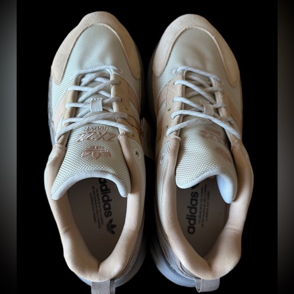 Adidas ZX22 Men's Cream Khaki Grey brown Sneakers men’s size 11 NWT - Picture 8 of 13